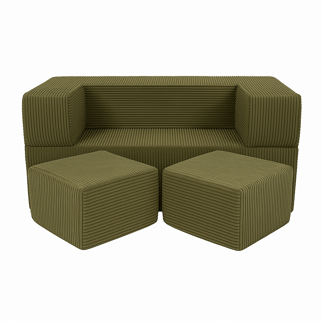 Meowbaby Aesthetic Cube Sofa – Modułowa Sofa Dla Dzieci | 4 Elementy