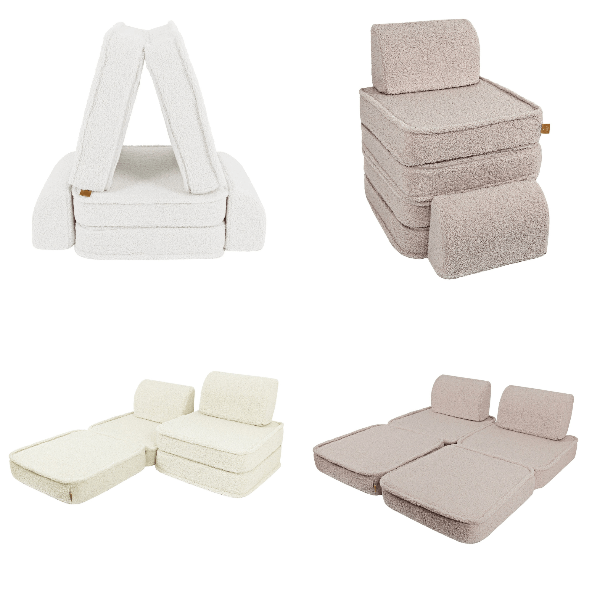 Meowbaby Sofa Modułowa dla Dziecka Basic - 4 Elementy | Bearly