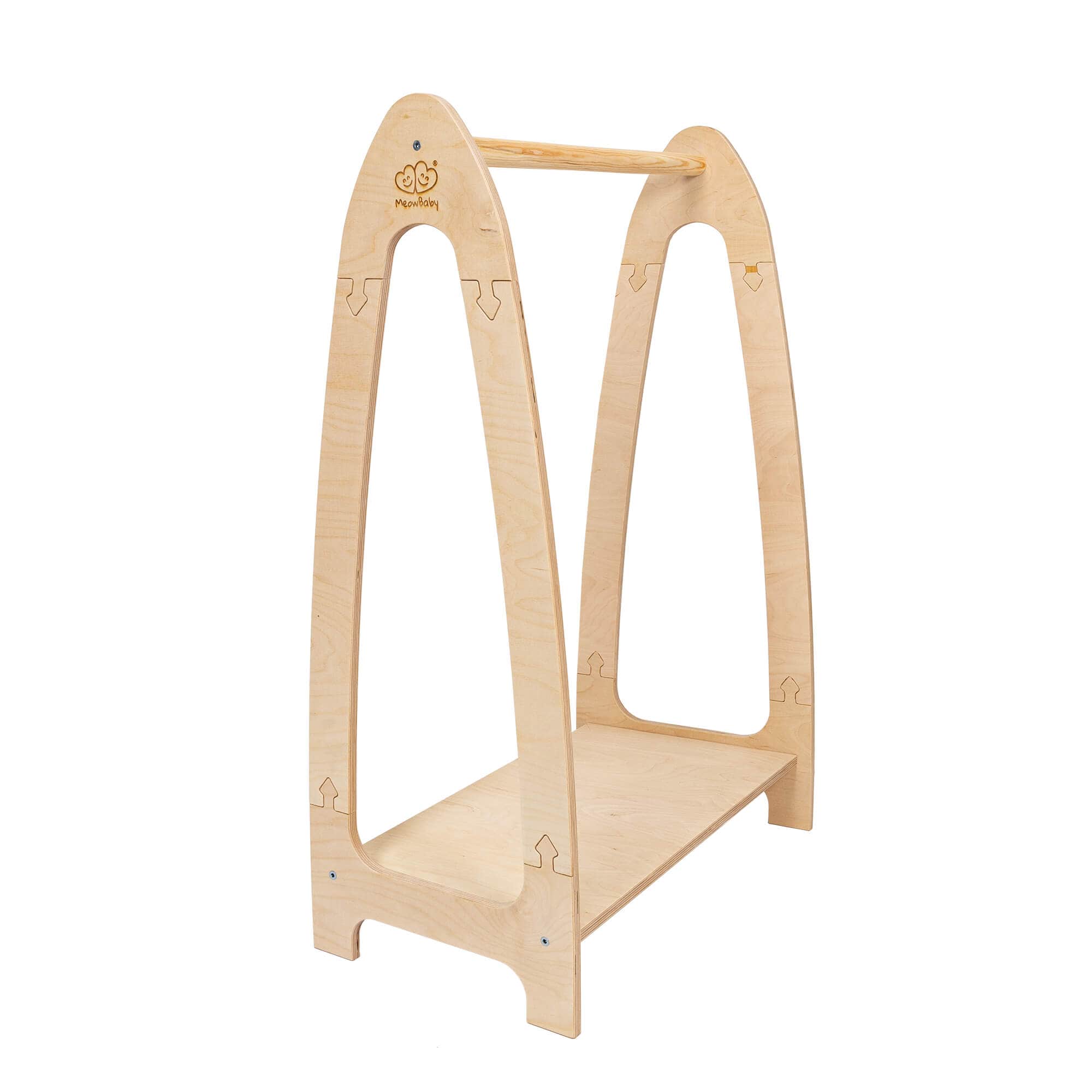 Meowbaby Soft Hanger - Drewniany Wieszak na Ubranka dla Dzieci